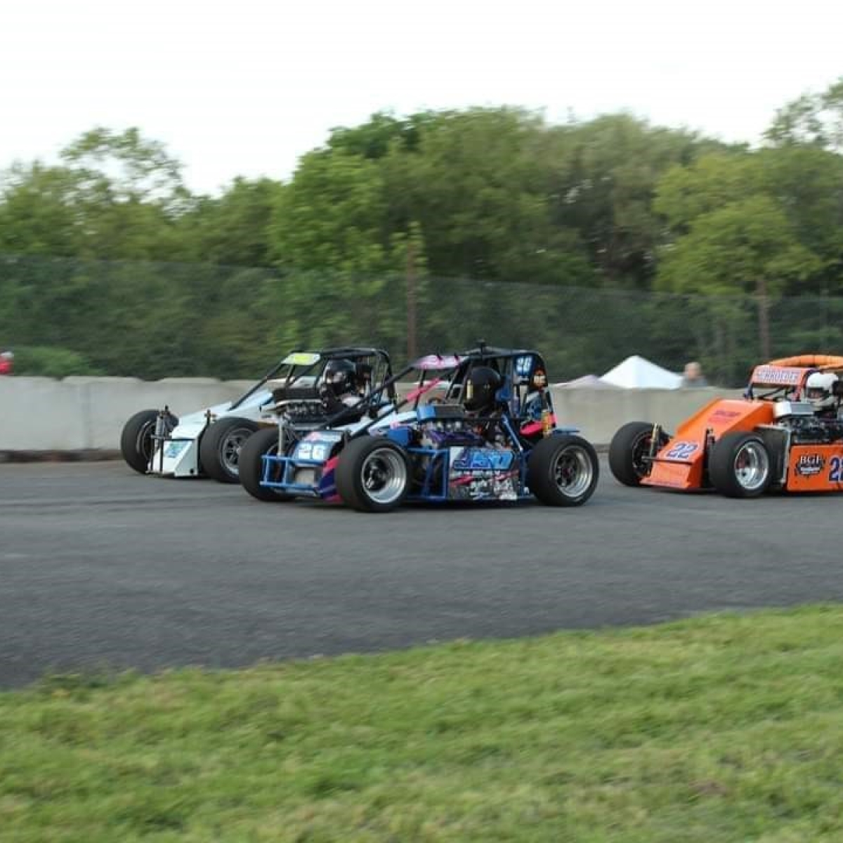 Mighty TQ Midgets at Chapel Hill Raceway