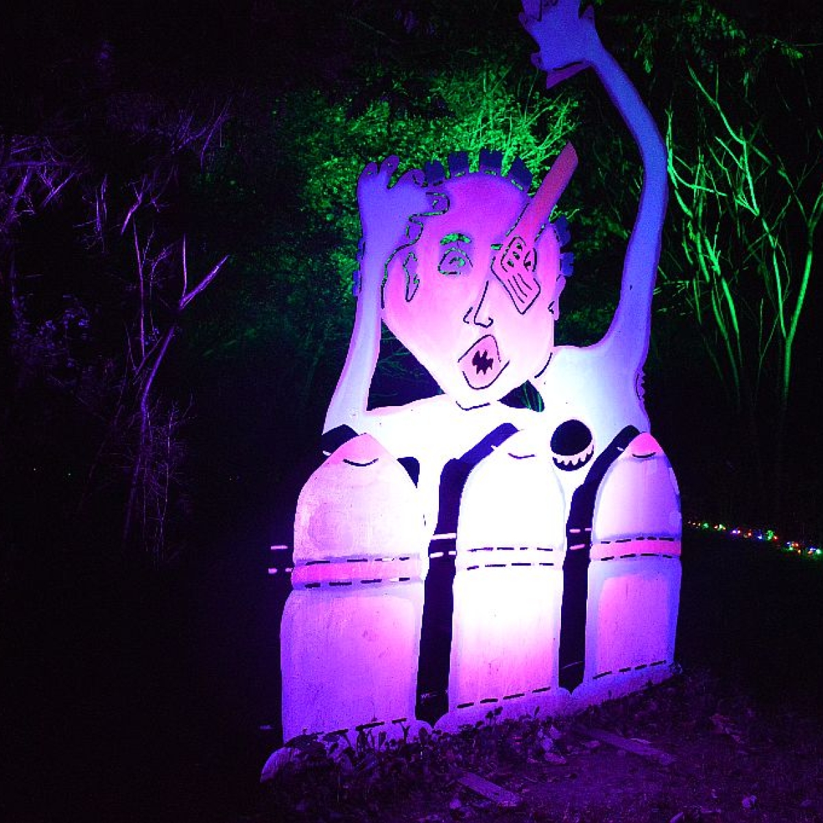 Night Lights at Griffis Sculpture Park