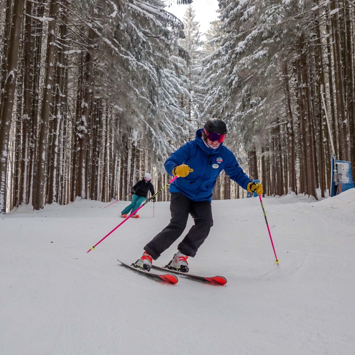 Skiiers at Holiday Valley Resort