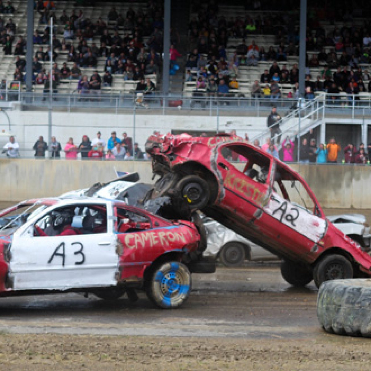 Demolition Derby at the Cattaraugus County Fair