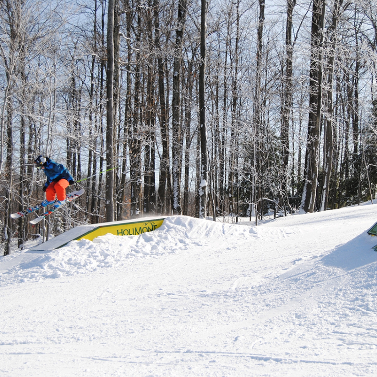 Skiier at HoliMont