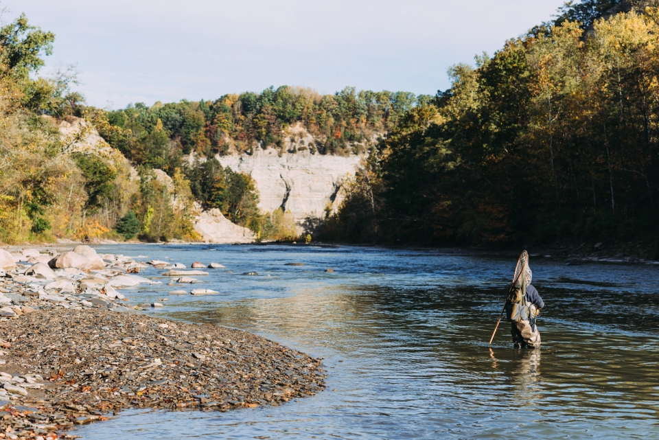 Fishing at Zoar Valley