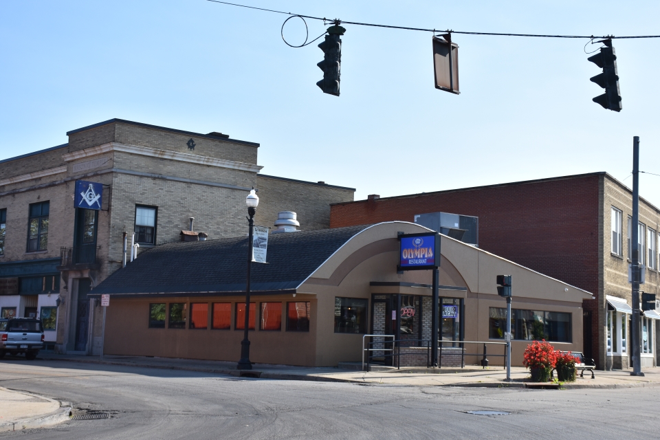 Outside view of Olympia Family Restaurant in Gowanda