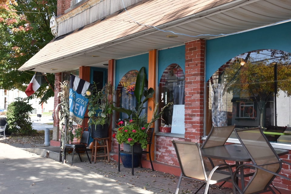 Outside entrance to Don Tequila in Allegany