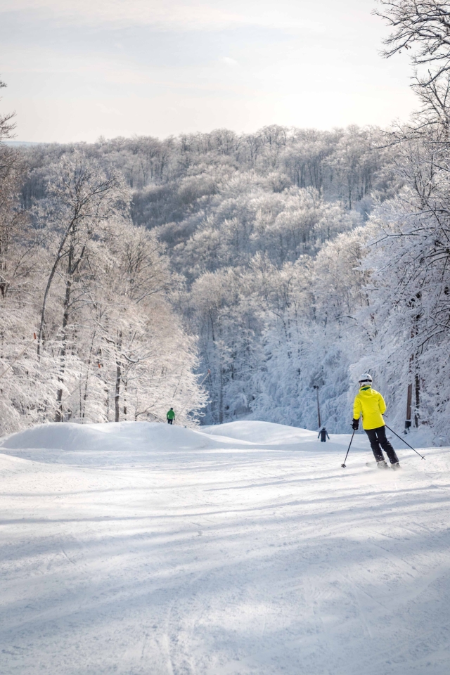 Skiier at Holiday Valley