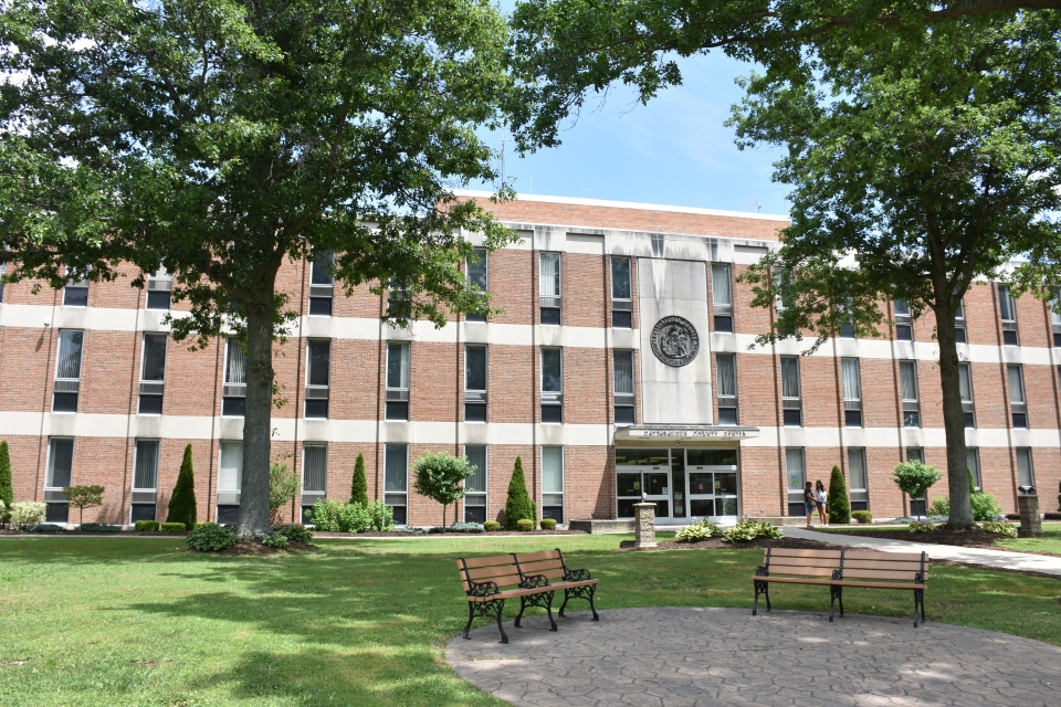 A view of the front of the Cattaraugus County Center in Little Valley, NY