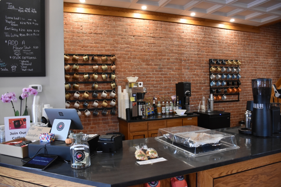 Counter at RocketCup Coffee in Cattaraugus