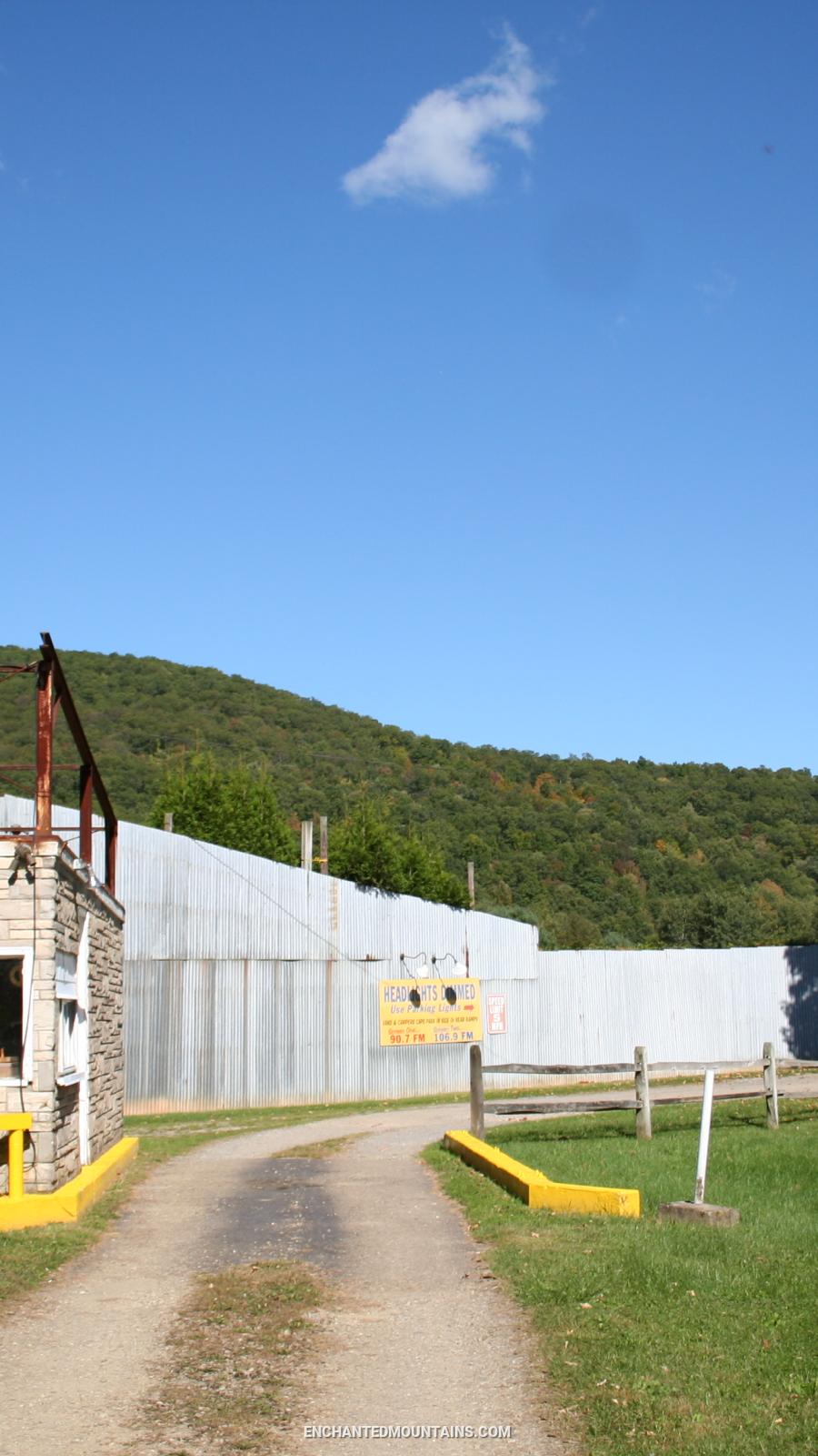 Entrance to the Portville Drive-In