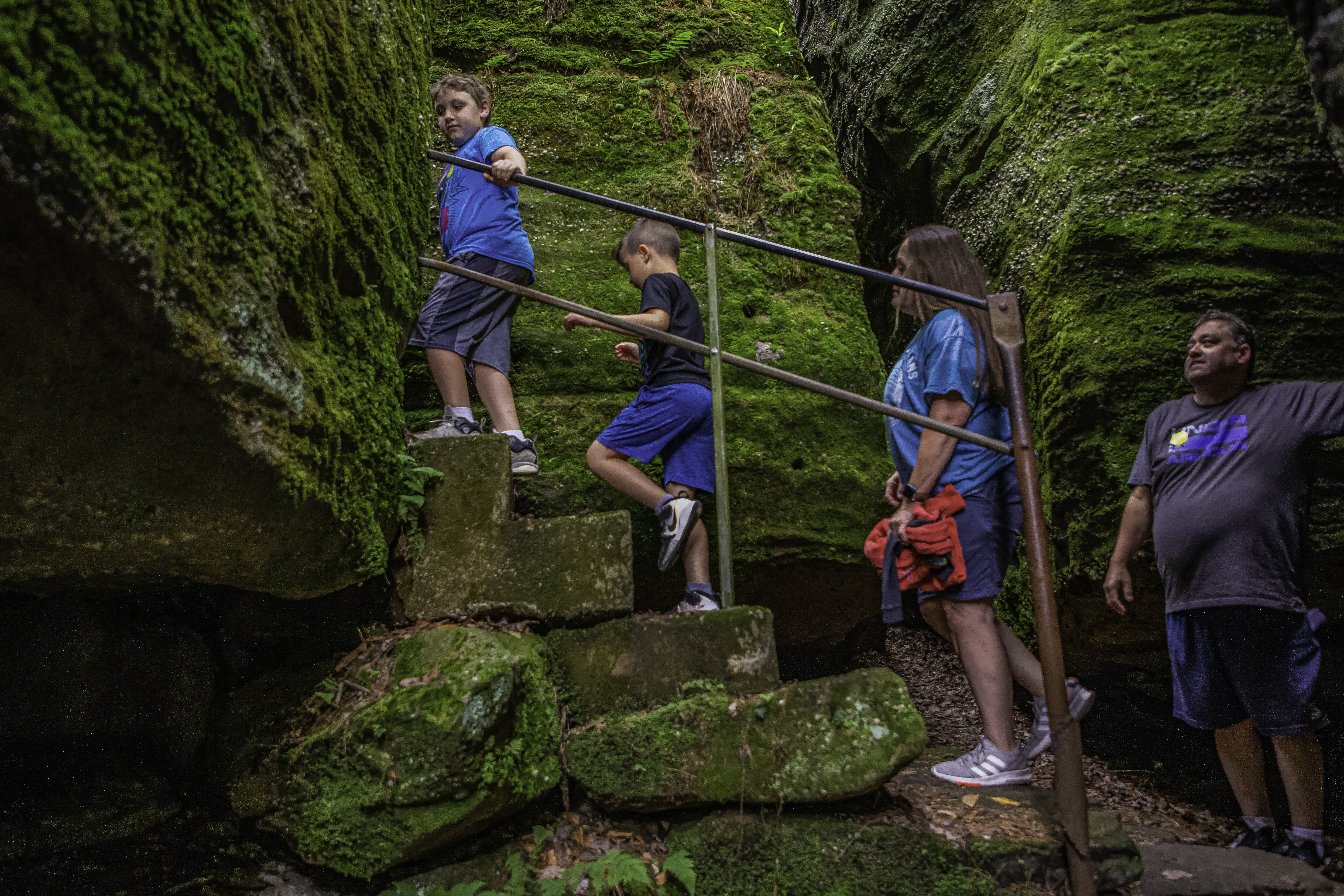 Hiking at Rock City Park