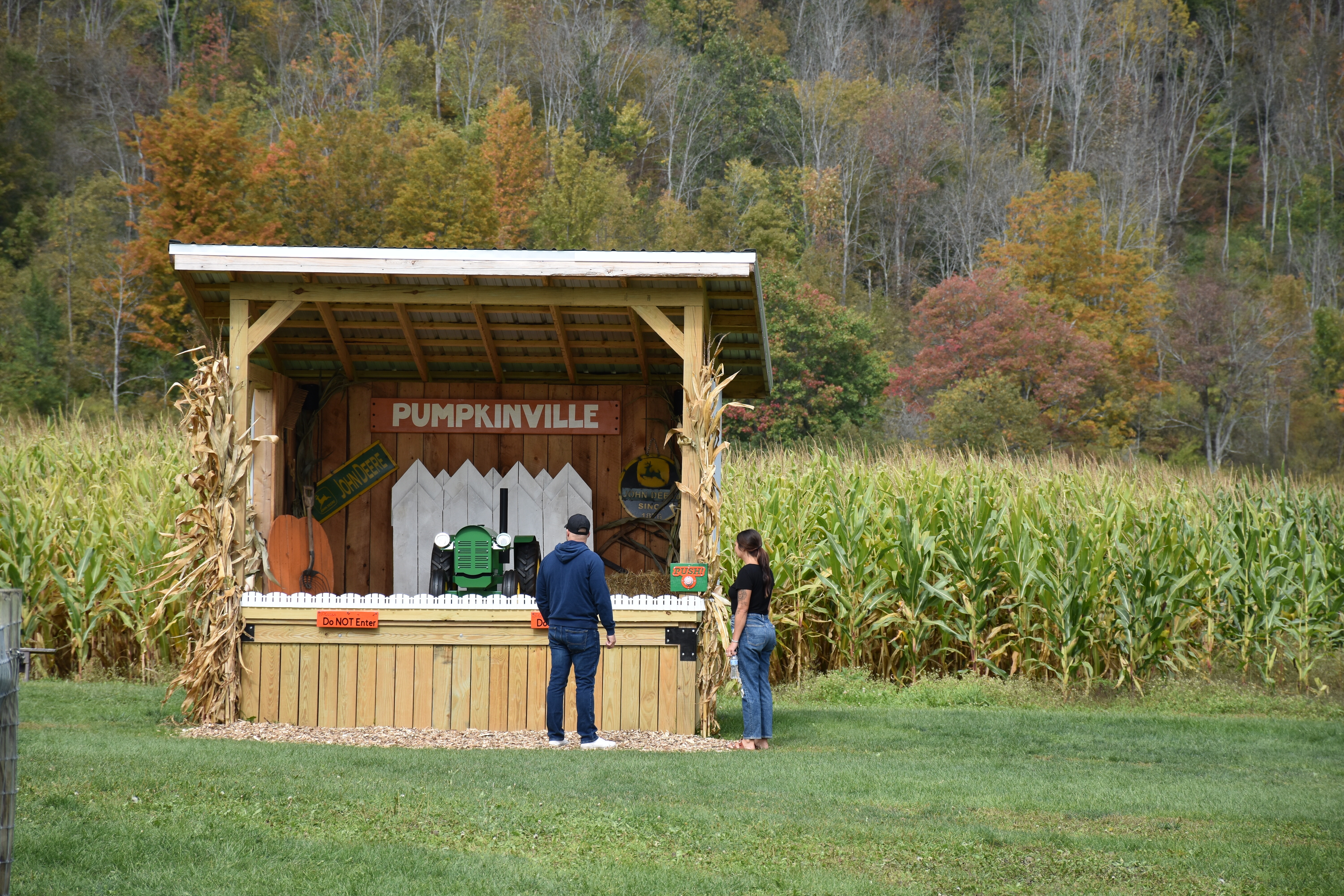 Couple Enjoying Pumpkinville 