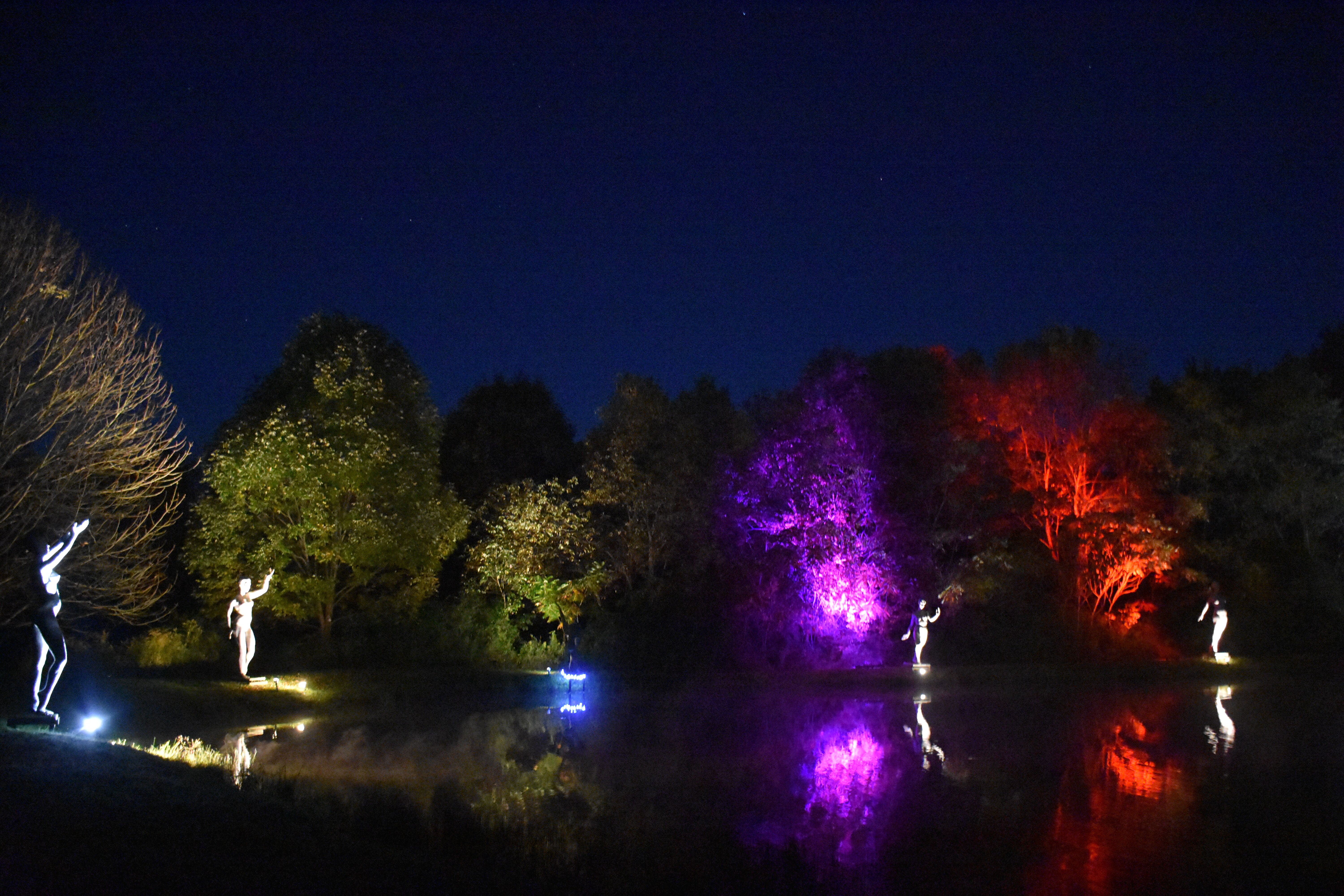 Night Lights at Griffis Sculpture Park