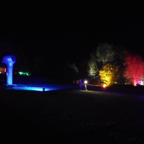 Night Lights at Griffis Sculpture Park